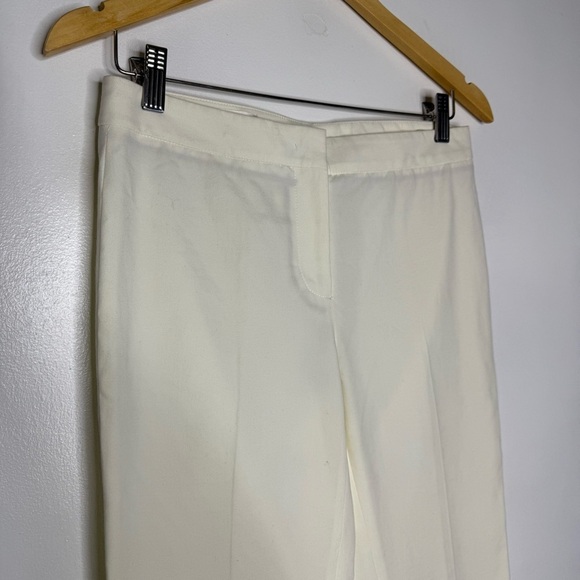 Incotex Ivory Slim Straight Pants Elegant Cream Trousers Size 40 Size 4 - Picture 4 of 9